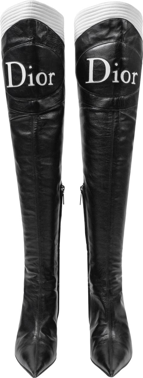 chridtian dior boots|Christian Dior thigh boots.